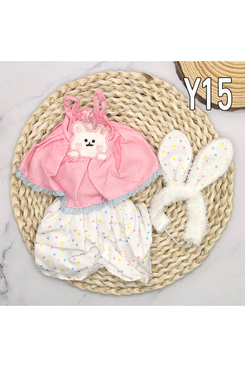 Y-15 clothes Full Set 1/6 Bjd Dolls Clothes 30cm Anime Kawaii Reborn Doll Skirt Hat Headdress Kids G