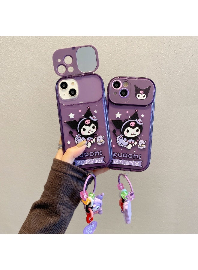 NIBEMINENT Protective TPU Case Cover For iPhone 14 Plus, Cosmetic Mirror / Kolomi With Kolomi Pendant - Image 1