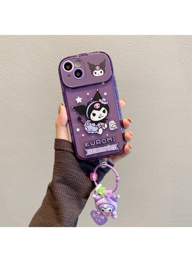 NIBEMINENT Protective TPU Case Cover For iPhone 14 Plus, Cosmetic Mirror / Kolomi With Kolomi Pendant - Image 3