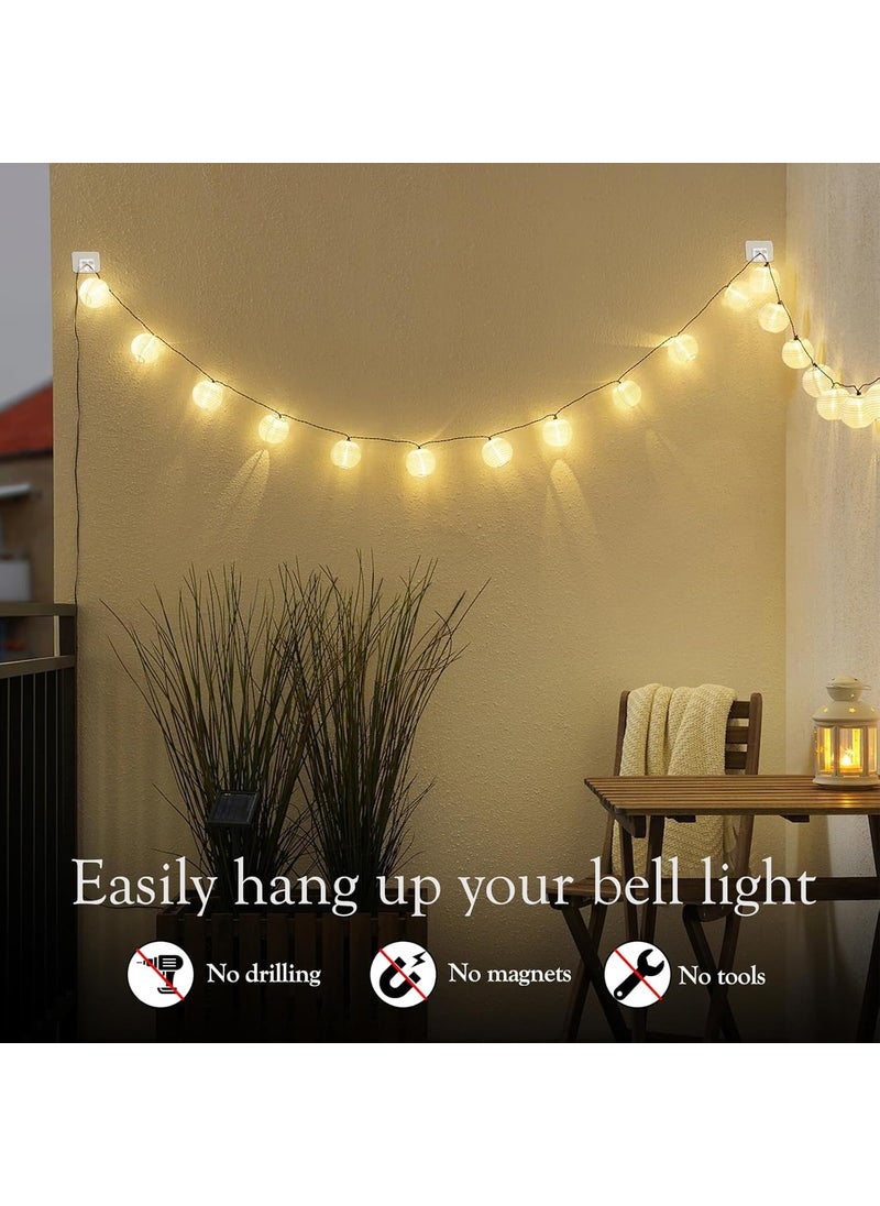 AUM ENTERPRISE AUM ENTERPRISE Hooks for Outdoor String Lights Clips 10 Pack Large Clear Waterproof Outdoor Light Clips with Adhesive Strips Outside Cable Clip Hooks for Hanging Christmas Light Decor Organizer  - Image 4