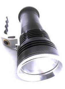 Brezleen Brezleen New Metal 3 Mode Long Beam CREE Rechargeable Led Waterproof Flashlight Torch Max 1800 Lumens Silver Black  - Image 3