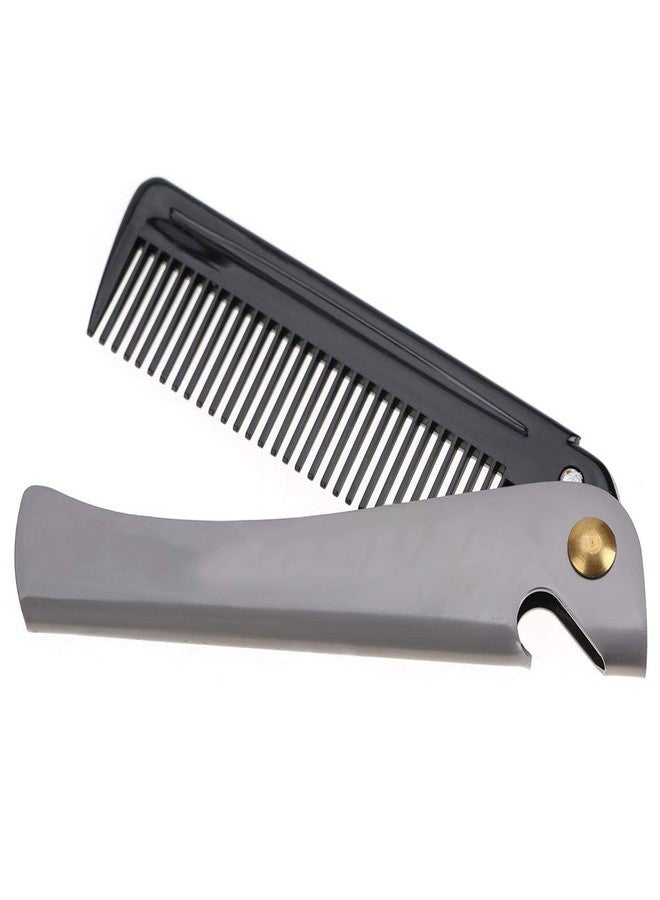 EIMSOAH Pocket Stainless Steel Beard Comb Moustache Comb with Smooth Round Teeth for Men Grooming Beard Maintenance Tool (Peines para Barba y Bigote - Image 3