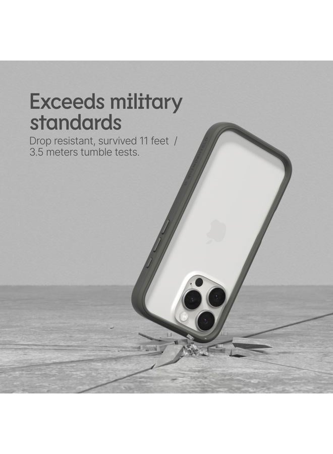 RHINOSHIELD حافظة بامبر متوافقة مع [آيفون 16 برو ماكس] | كراش غارد - تصميم نحيف ماص للصدمات مع حماية من السقوط حتى 3.5م / 11 قدم - أسود - Image 2