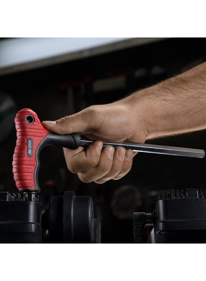 RONIX 10mm T-Handle Hex Key RH-2028, Heat-Treated 40Cr Steel for High Torque, Ergonomic Plastic Grip, Durable for Machinery/Automotive/Construction, German Engineered #Ronix  RH-2028 - Image 3