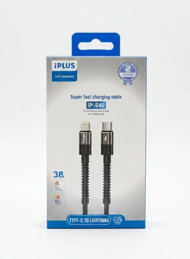 iPLUS Type-C to iPhone Fast Charging Cable – 38W - Image 1