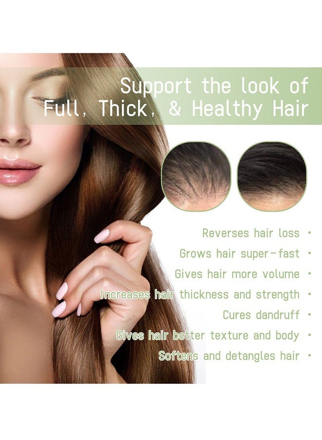 OUHOE Hair Oil - Original Hair Growth Oil 3 IN 1 Original Hair Growth Oil |  Herbal Kesh tel with Natural Rosemary essential & Biotin for Control Hairfall anti dandruff 100ml - Image 5