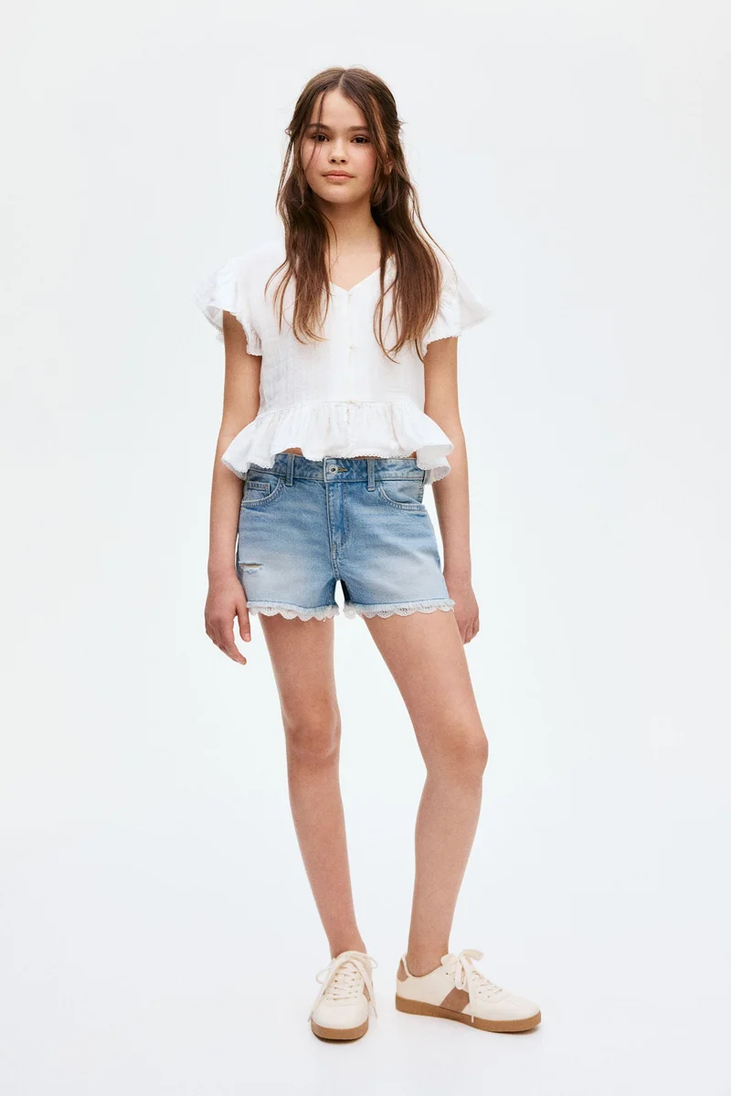 H&M Cotton denim shorts