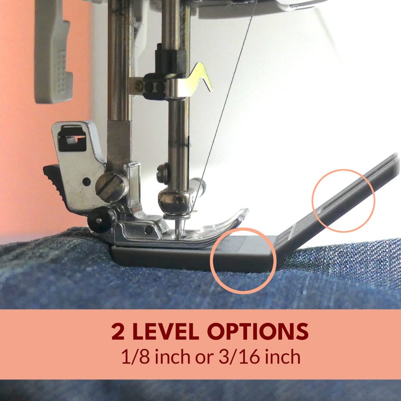 Madam Sew Bulky Seam Jumper â€“ Hump Jumping Button Sewing Tool and Flush Plate Presser Foot for Chunky Denim and Hemlines â€“ Compatible with Husqvarna Viking, Brother, Singer, Janome and Pfaff - Image 3