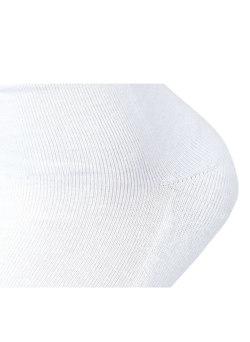 سام سوكس مجموعة من 3 جوارب رياضية نصف فوطة للنساء، ابيض سادة 36-40 EU - Image 5