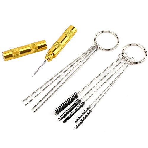 YOSOO Air brush Cleaner kit,Yosoo 11pcs Airbrush Cleaning Repair Tool Stainless Steel Spray Gun Cleaning kit - Image 1