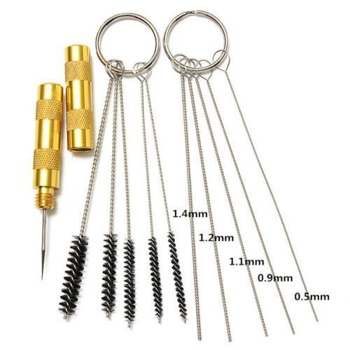 YOSOO Air brush Cleaner kit,Yosoo 11pcs Airbrush Cleaning Repair Tool Stainless Steel Spray Gun Cleaning kit - Image 3