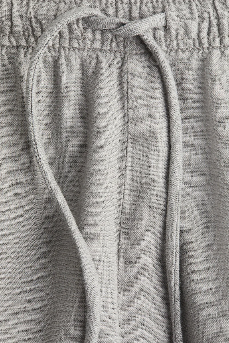 H&M Linen-blend drawstring trousers