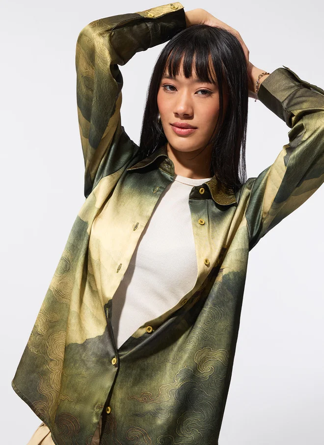 ذا سوليد ستور The Souled Store Women Printed Casual Shirt