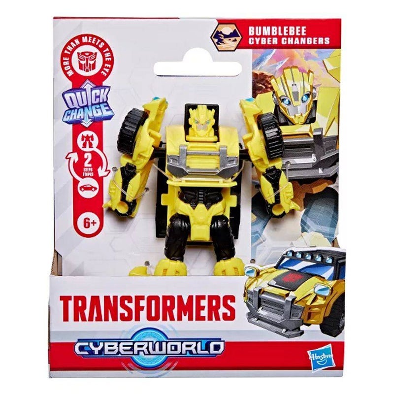 Transformers Cyberworld 2-in-1 Cyber Changers Bumblebee Action Figure (10 cm)