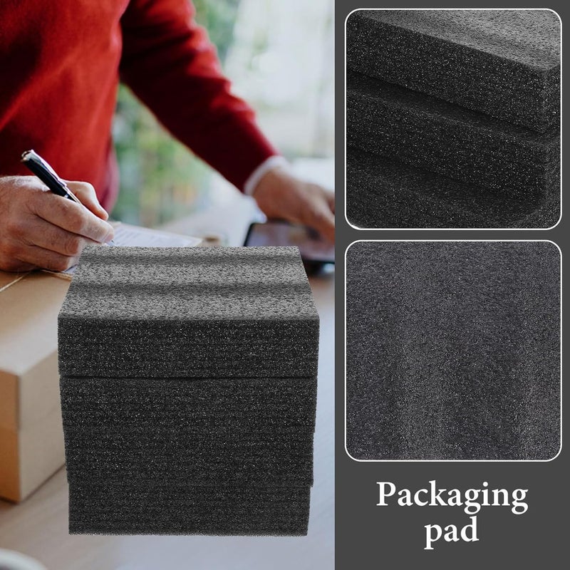 4Pcs Black Cellular Foam Boards 200X197X53Mm Packing Inserts Cushioning Foam Liner for Shipping and Craft DIY Protection - Image 4