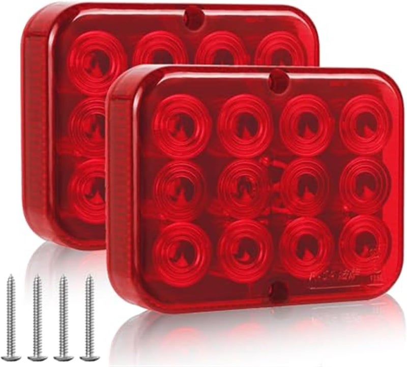 Wivplex 2Pcs Waterproof Trailer Rear Lights - Image 1