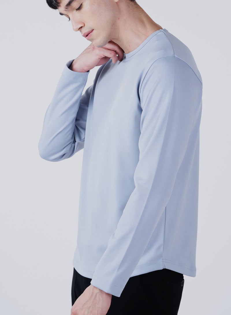 جينرلس طقم مكون من قطعتين من تي شيرت بأكمام طويلة باللونين الأزرق والأسود - Image 3