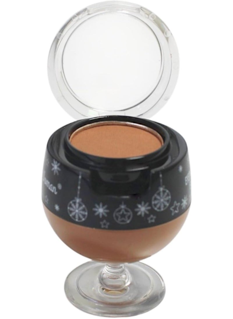 بريتي ومان بودرة حواجب وجل حواجب من بريتي وومان، جل حواجب مقاوم للماء + بودرة تصفيف الحواجب، مجموعة مكياج 2 في 1 مكونة من قطعتين، مكياج حواجب يدوم طويلاً، درجة اللون 2 - Image 1