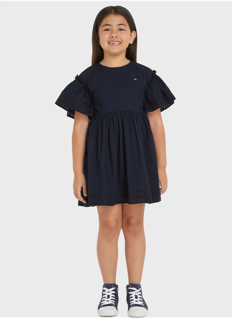 TOMMY HILFIGER Kids Lace Detail Dress