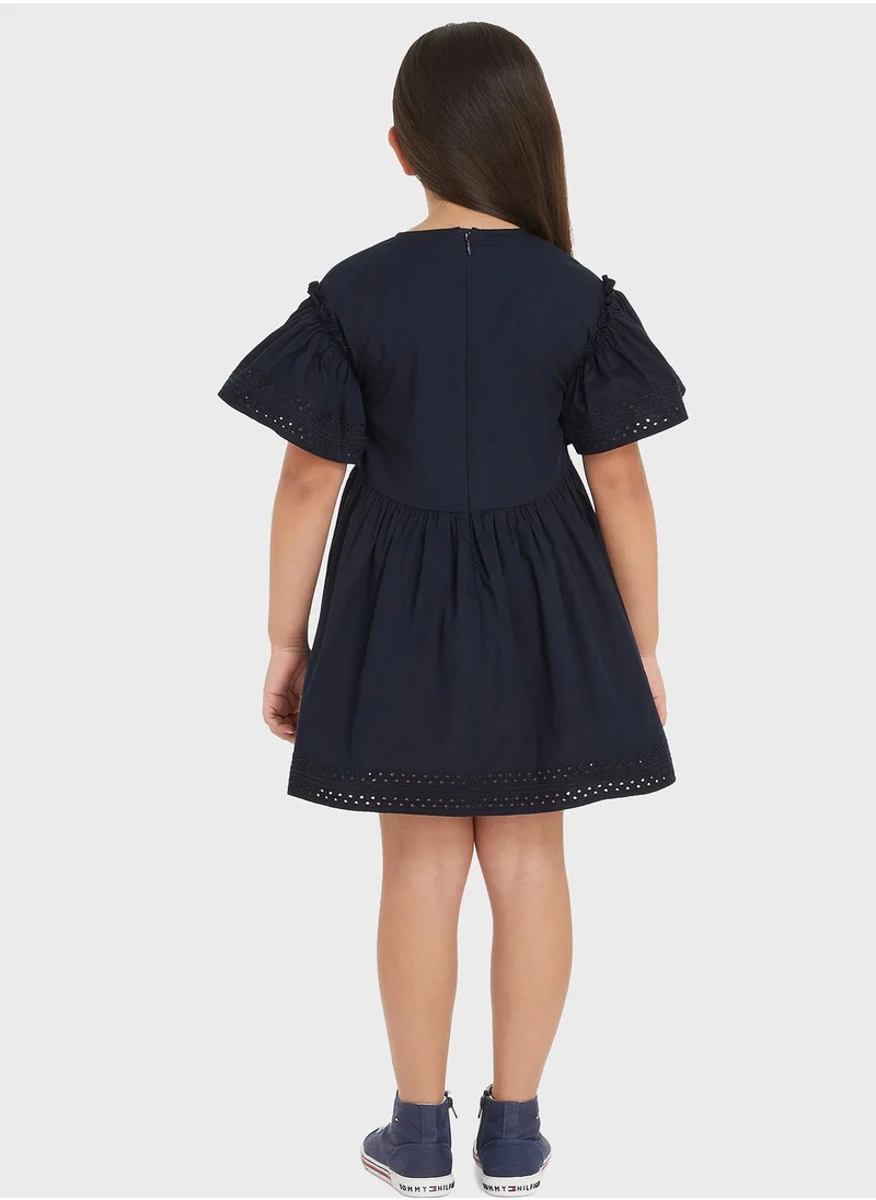 TOMMY HILFIGER Kids Lace Detail Dress