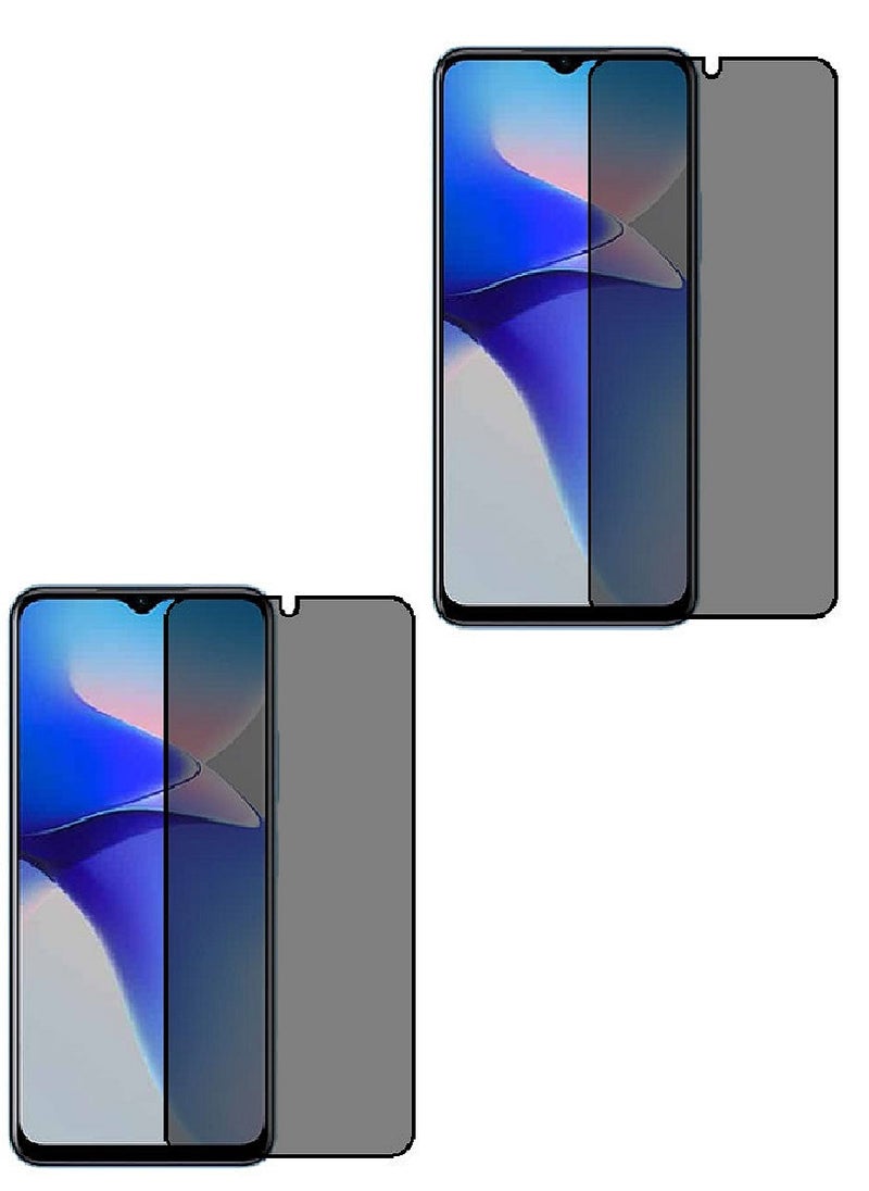 Super 2 Pieces Tempered Glass Screen Protector Anti-Spy Privacy Designed For vivo Y77 Full Screen Coverage And Bubble Free - Image 1