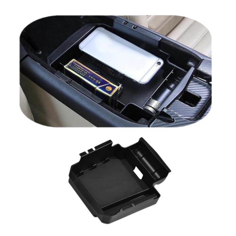 VESUL Center Console Organizer Compatible with Ford Fusion 2013 2014 2015 2016 Armrest Storage Box ABS Tray Insert Organizer Glove Pallet