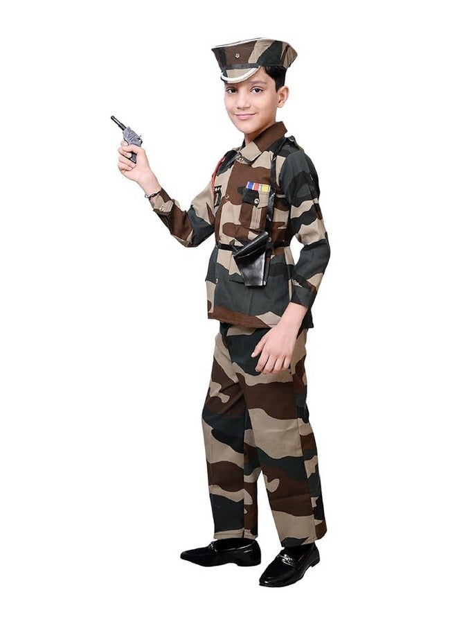 FancyDressWale Army, Police, BSF and military costume, subhash chandra bose dress for kids (BSF, 6-7 years) - Image 5