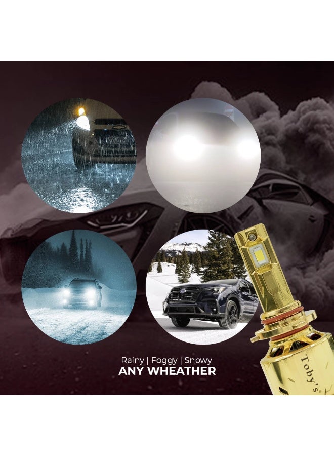 توبيز مصباح أمامي LED للسيارة من Tobys LX 100، قطعتان، أصلي، 60 واط/القطعة، قوة 6000 لومن/القطعة، بدرجة حرارة لون 6500 كلفن - 9005 - Image 3