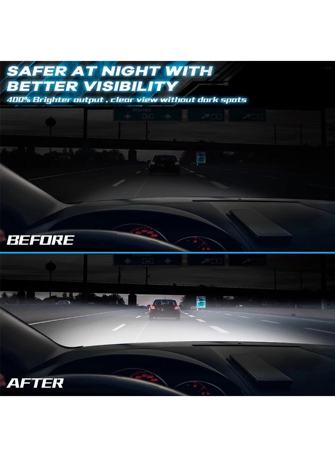 توبيز مصباح أمامي LED للسيارة من Tobys LX 100، قطعتان، أصلي، 60 واط/القطعة، قوة 6000 لومن/القطعة، بدرجة حرارة لون 6500 كلفن - 9005 - Image 5