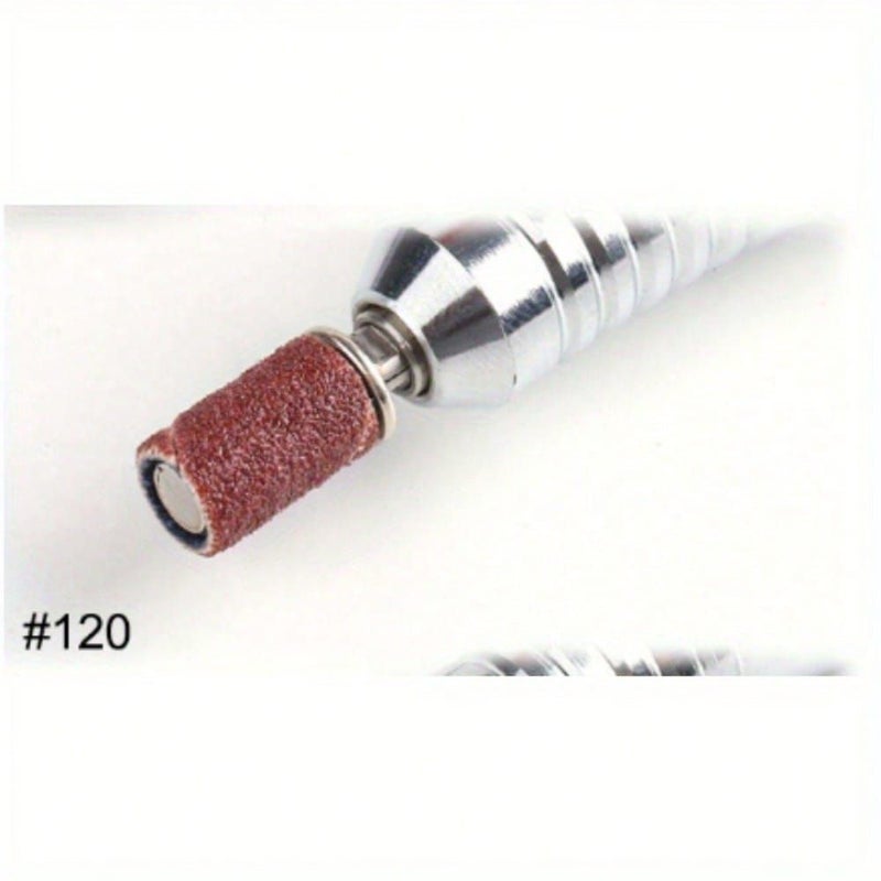 Burgundy 102 Pack Nail Sanding Bands 80 240 Mixed Grit Rollers Manicure Pedicure Bits - Image 5