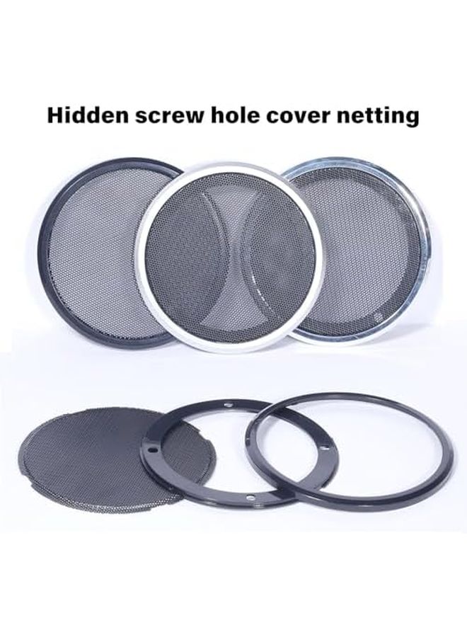3 Inch Speaker Grille Mesh Cover Metal Mesh ABS Trim Dustproof Protection Guard Auto System - Image 4