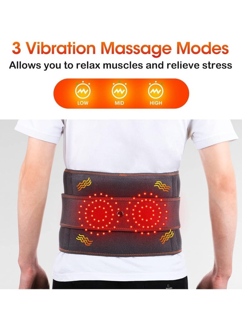 general Electric lumbar heating pad, cordless heated backpack abdominal warmth lumbar support with 3 quick heat massage modes - Image 4