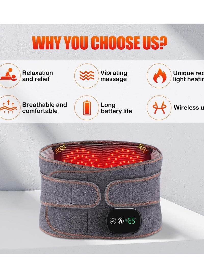 general Electric lumbar heating pad, cordless heated backpack abdominal warmth lumbar support with 3 quick heat massage modes - Image 2