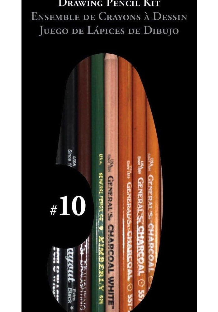 General's Drawing Pencil Kit - 12-Piece Set for Artists