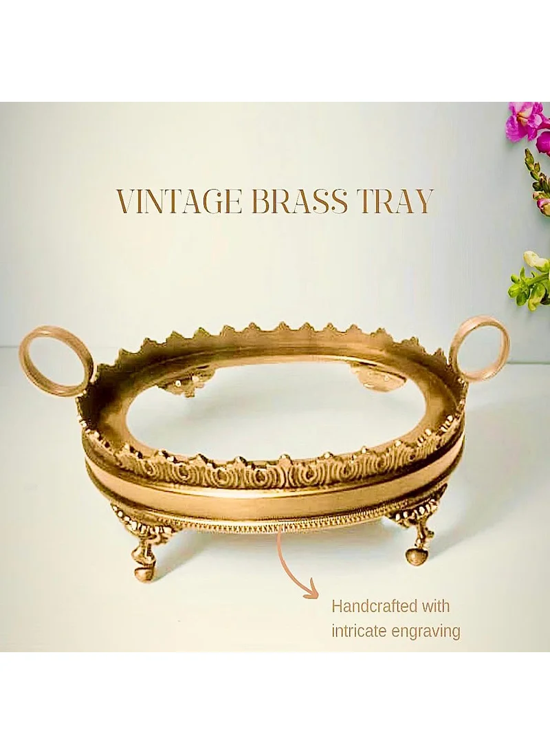 كويزيرا Vintage Brass Tray