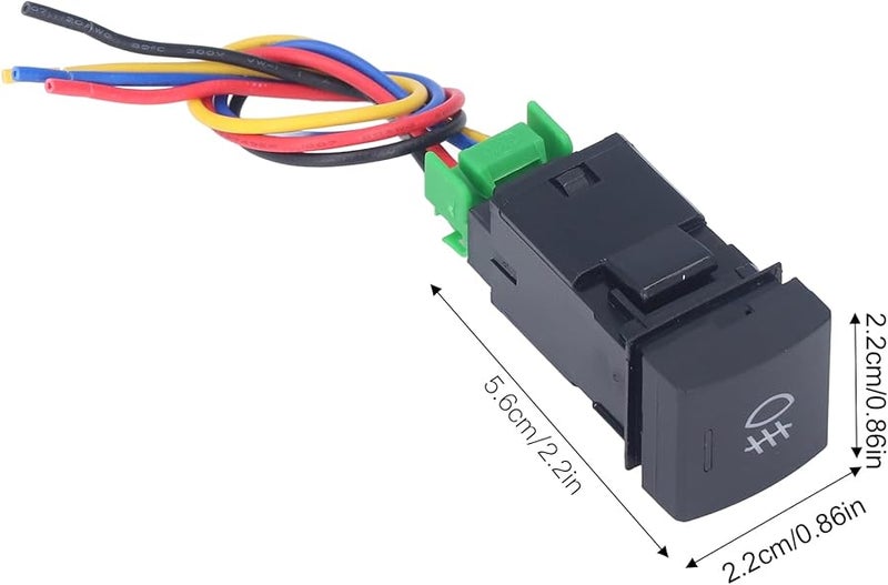 Camry Front Fog Lamp Switch TS 10 Yellow LED ON OFF Self Lock Button IP67 Protection - Image 5