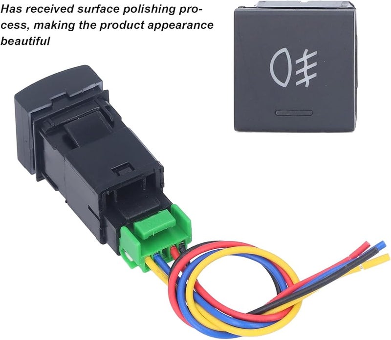 Camry Front Fog Lamp Switch TS 10 Yellow LED ON OFF Self Lock Button IP67 Protection - Image 4