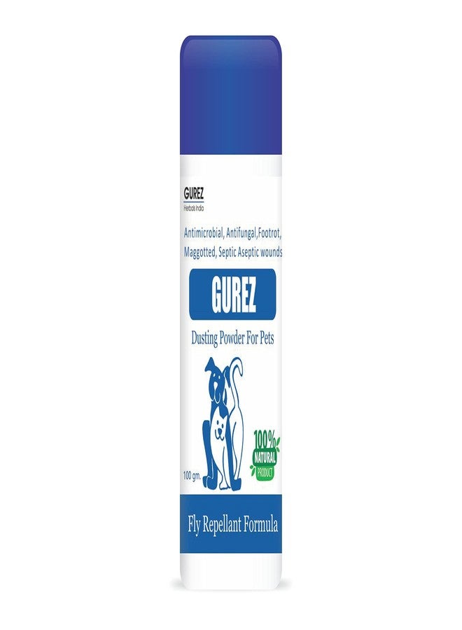 Gurez Herbals India Natural Pet Powder for Dogs and Cats || for Fly Repellant Formula || Anti-ithing, Anti-Fungal Infection (100Gm Powder) - Image 1
