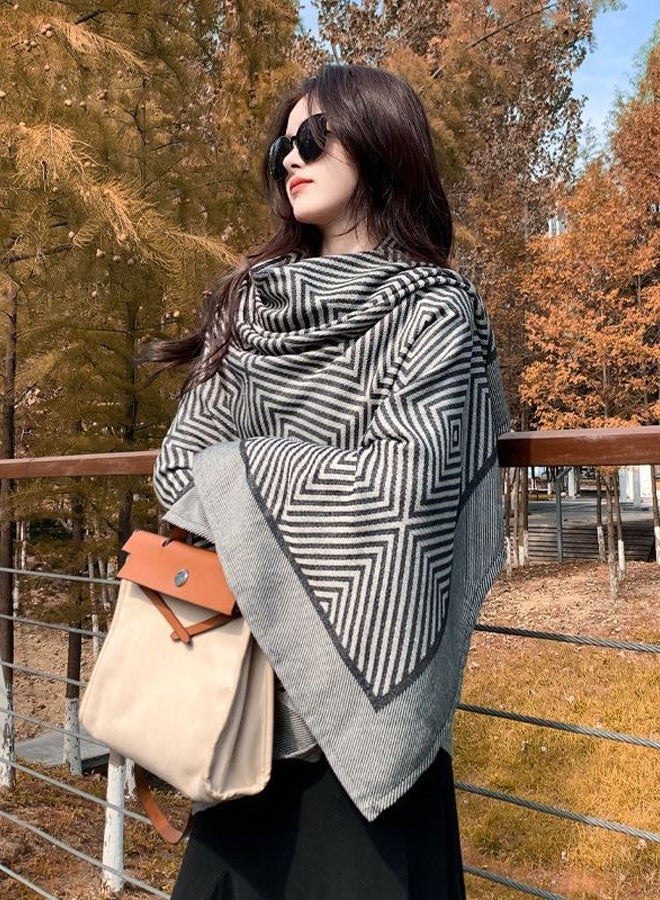 Hanayo Blanket Large Decorative Throw Blanket Soft Polyester Blanket for Couch Room Decor Cozy Warm Lightweight Blanket 185*135cm(Grey) - Image 4