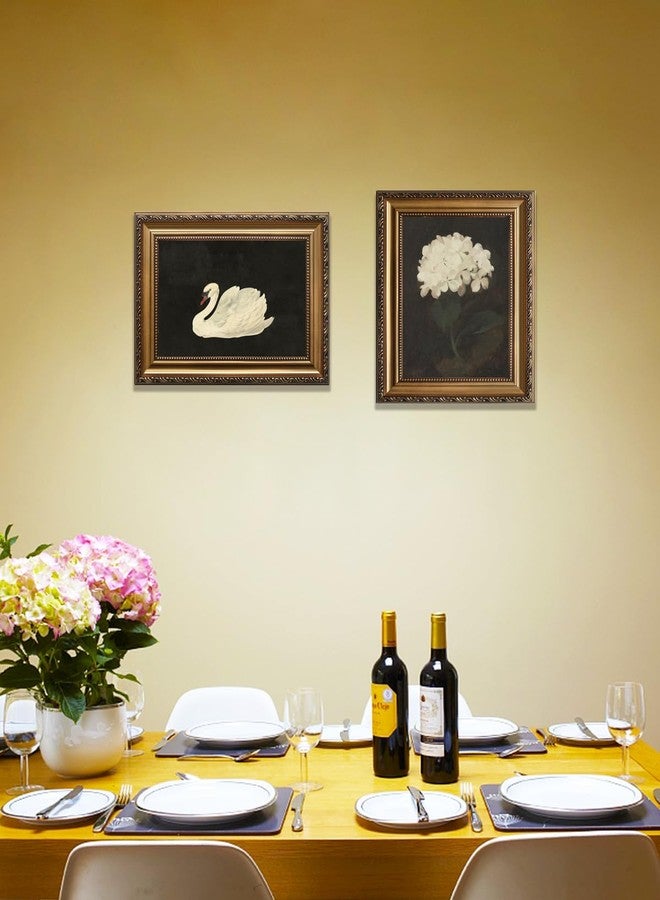 KBKBART Vintage Framed Wall Art for Living Room, White Swan Vintage Painting Canvas Wall Art Prints for Bathroom Wall Decor, Classical Gold Framed Animal Vintage Wall Decor Aesthetic for Bedroom, - Image 5