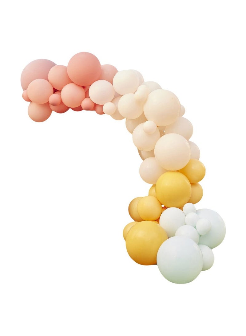 Ginger Ray Balloon Arch Matte Pastel Multicolor DIY 75-Pack - Image 1