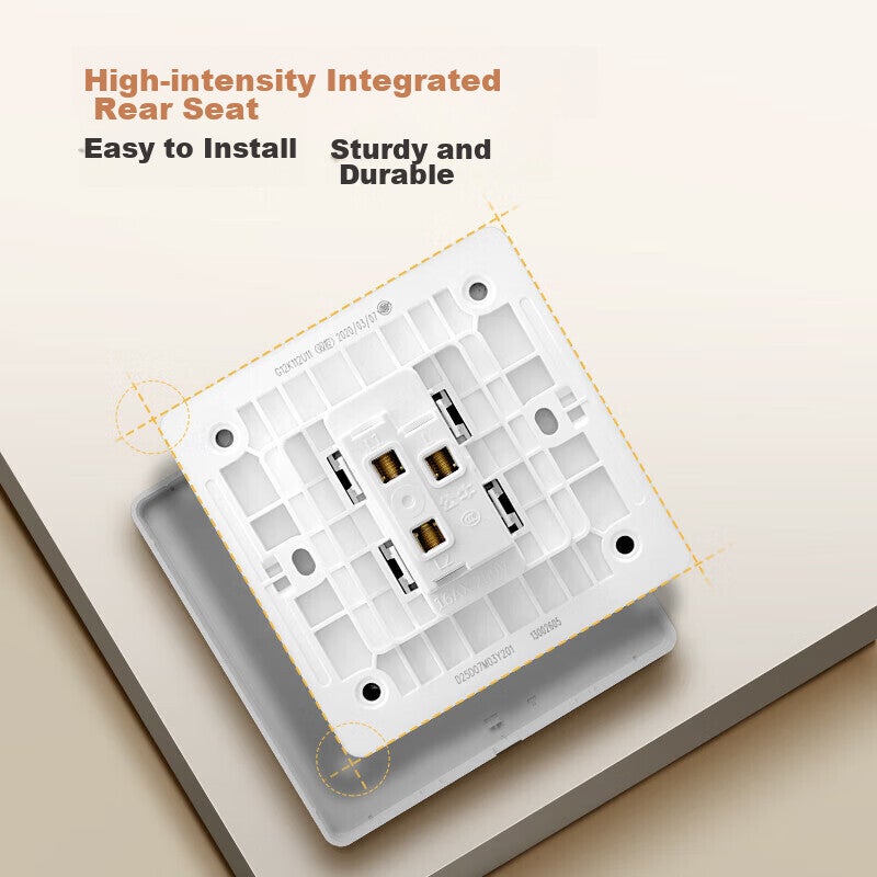 BULL Switch Socket G12 Series Single Pole Double Throw Switch 86 Type Panel G12K112 Creamy Space Silver - Image 5