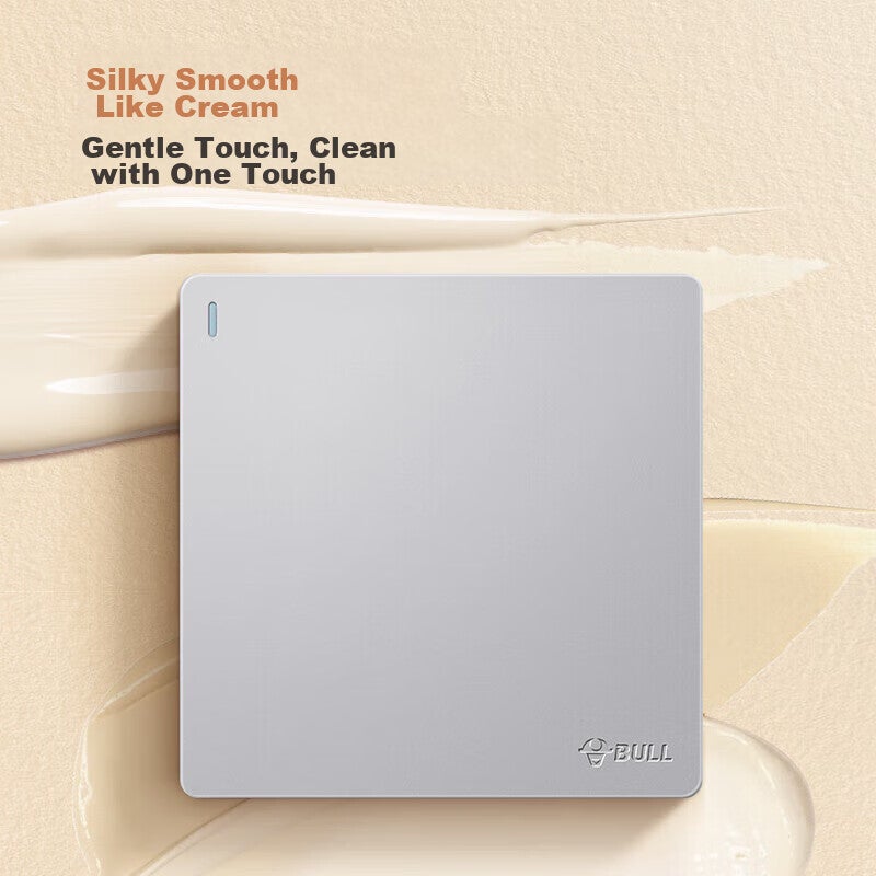 BULL Switch Socket G12 Series Single Pole Double Throw Switch 86 Type Panel G12K112 Creamy Space Silver - Image 4