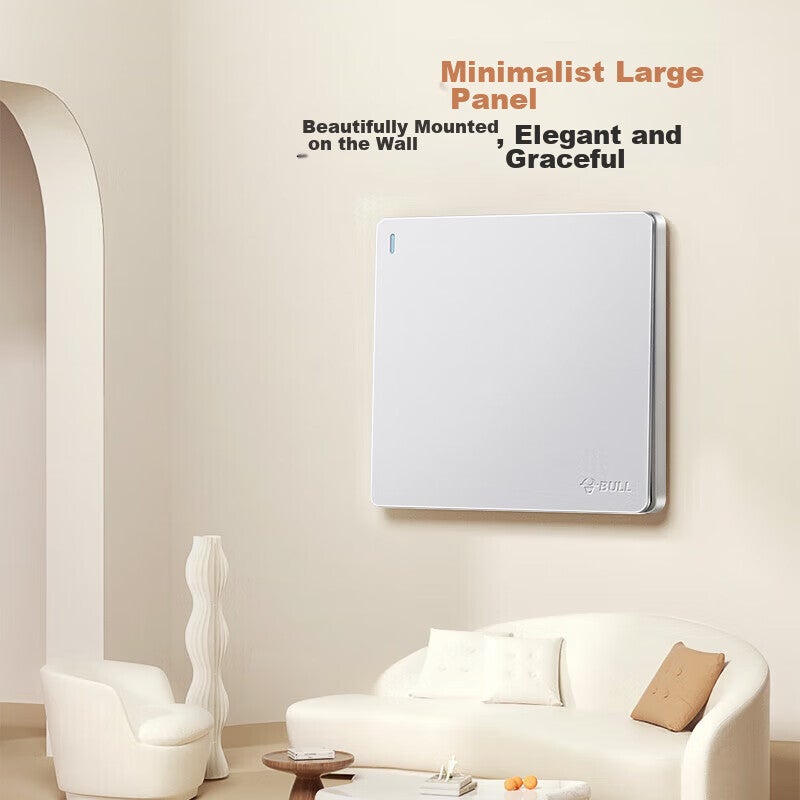 BULL Switch Socket G12 Series Single Pole Double Throw Switch 86 Type Panel G12K112 Creamy Space Silver - Image 3