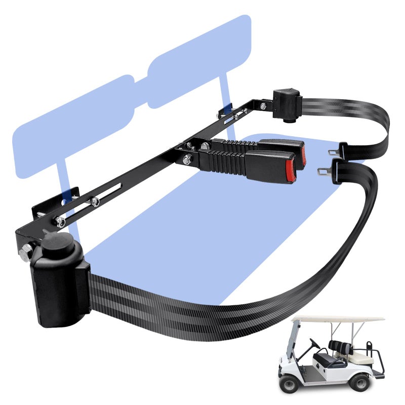 YOUXIFUN YOUXIFUN Universal 2 Passenger Golf Cart Seat Belt Bracket Kit for EZGO, Club Car, Yamaha - Image 1
