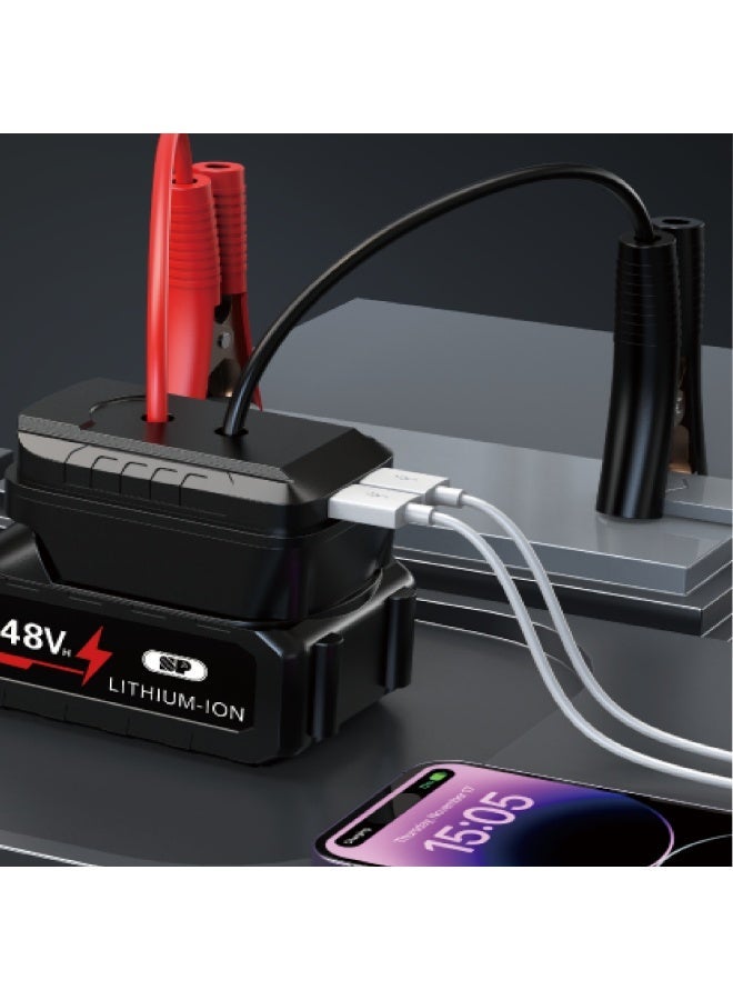 SP Automobile Power Starter & Emergency Battery Jump Starter Dual USB Charging Ports, Compatible with 48V Lithium-Ion Batteries - Image 1