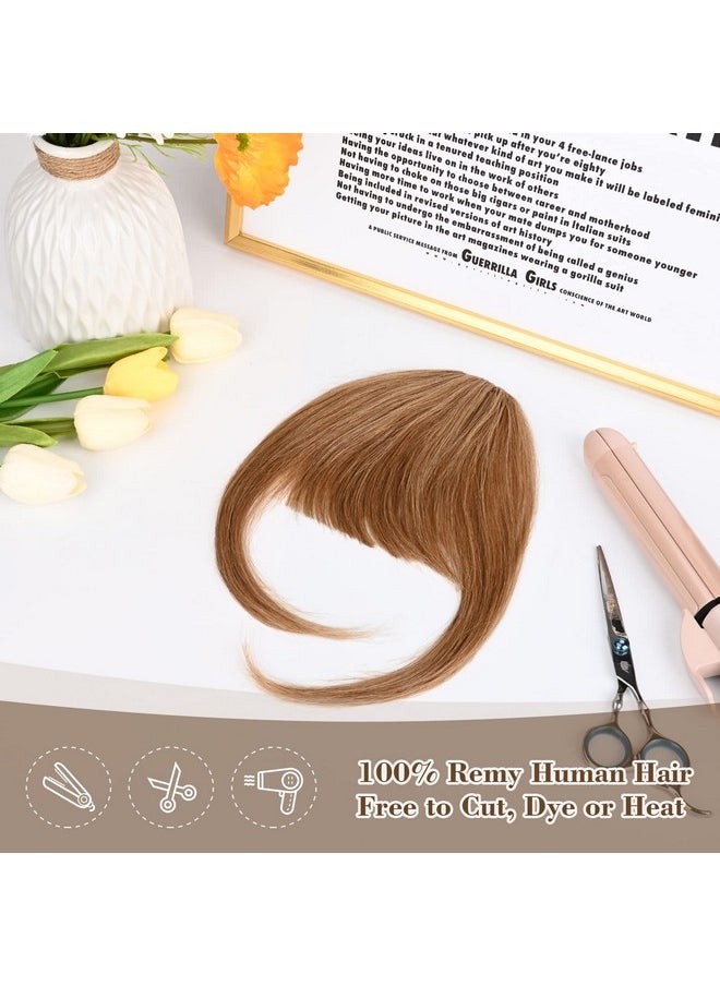 REECHO - Bangs Hair Clip In Bangs 100% Real Human Hair 3 Secure Clips In Blunt Cut Full Fringe French Bangs Natural Thick Volume Black Fake Bangs With Temples Hairpieces For Women Daily Wear Black - Image 1