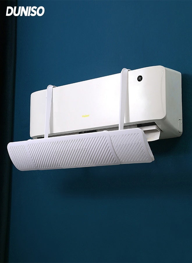 DUNISO 3 In 1 Adjustable Air Conditioner Deflector，Split Ac Adjustable Flow Deflector，Universal Retractable Anti Direct Blowing Aircon Deflector，Anti Blast,Wind Baffle and Direction,Anti-Condensatio，for Home/Office,58-95cm - Image 1