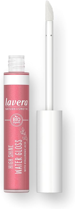 lavera High Shine Water Gloss Pink Lagoon 04 Intense colour shine light texture Up to 6 hours hold Vegan Natural cosmetics 1x 135 g - Image 2