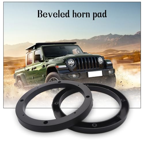 AnRui 6.5 Inch Universal Fit Car Speaker Spacer Adaptor Ring Mounting Bracket Plastic Black Car Stereo Speakers Spacer, 4Pcs - Image 5